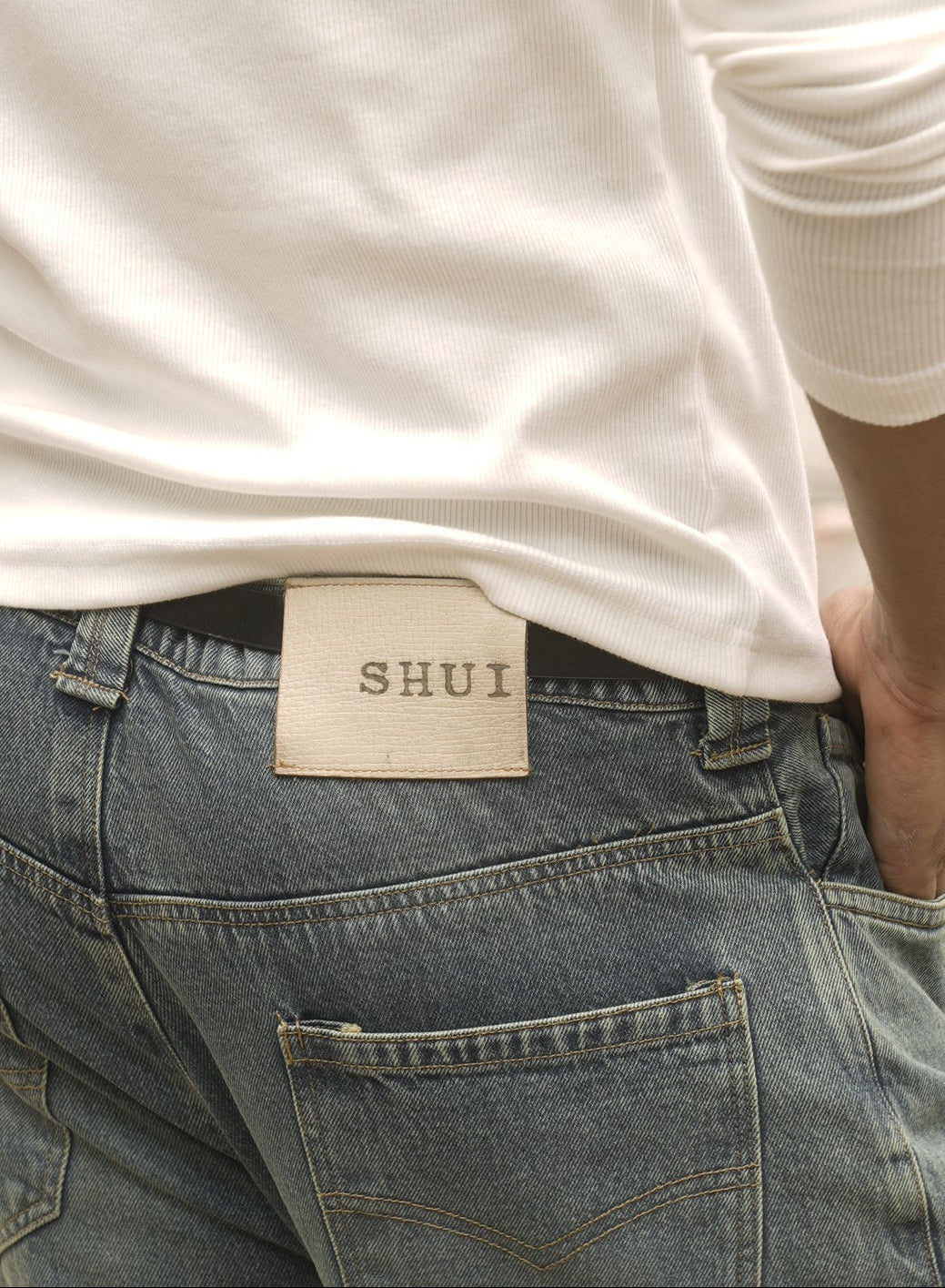 SHUI Vintage Flared Denim Dirty Wash