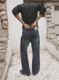 SHUI Vintage Flared Denim Blue Wash