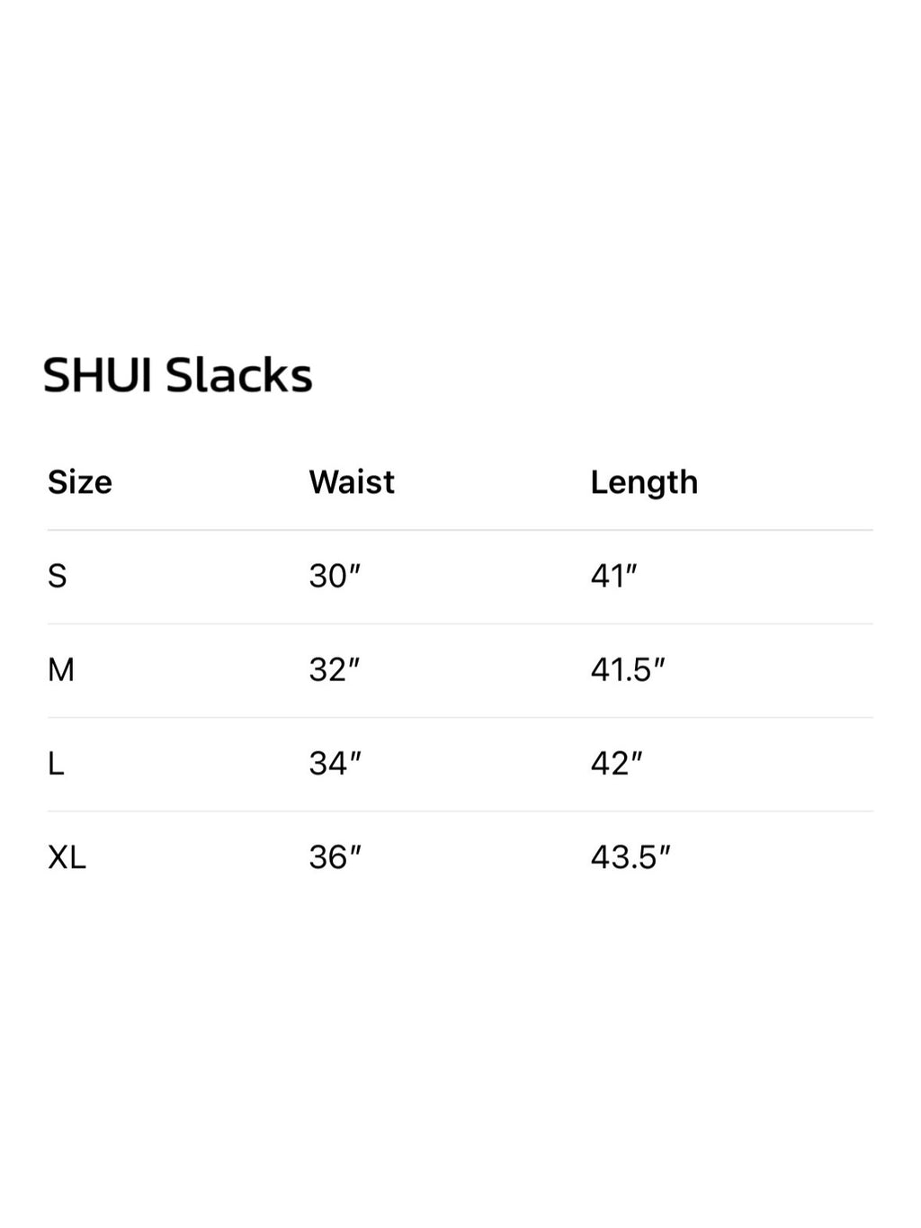SHUI Slacks